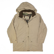 Vintage Pacific Trail Insulated Lined Parka Coat Beige 90s Womens M