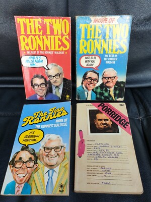 The Two Ronnies & Porridge Vintage Paperbacks Bundle x4 Its Goodnight From Him