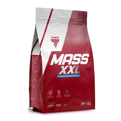 Trec Nutrition MASS XXL 3000g | Muskelaufbau & Mass Gainer | Bulk Up Shake |