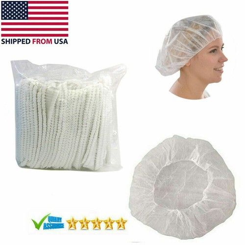 100pc Disposable Hair Net Bouffant Cap 