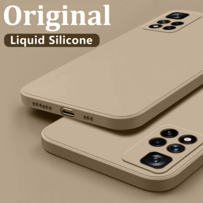 For Xiaomi Redmi Note 13 12 11 Pro 14T 13T Liquid Silicone Soft Angle Case Cover