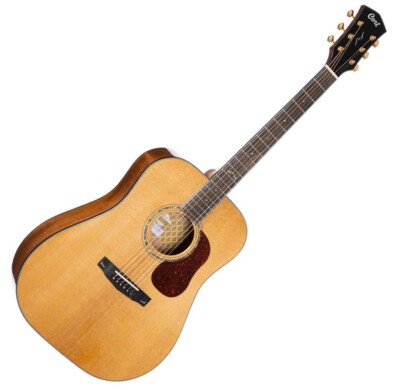 Cort Gold-D6 Natural All Solid Wood Torrefied Top Dreadnought Acoustic Guitar