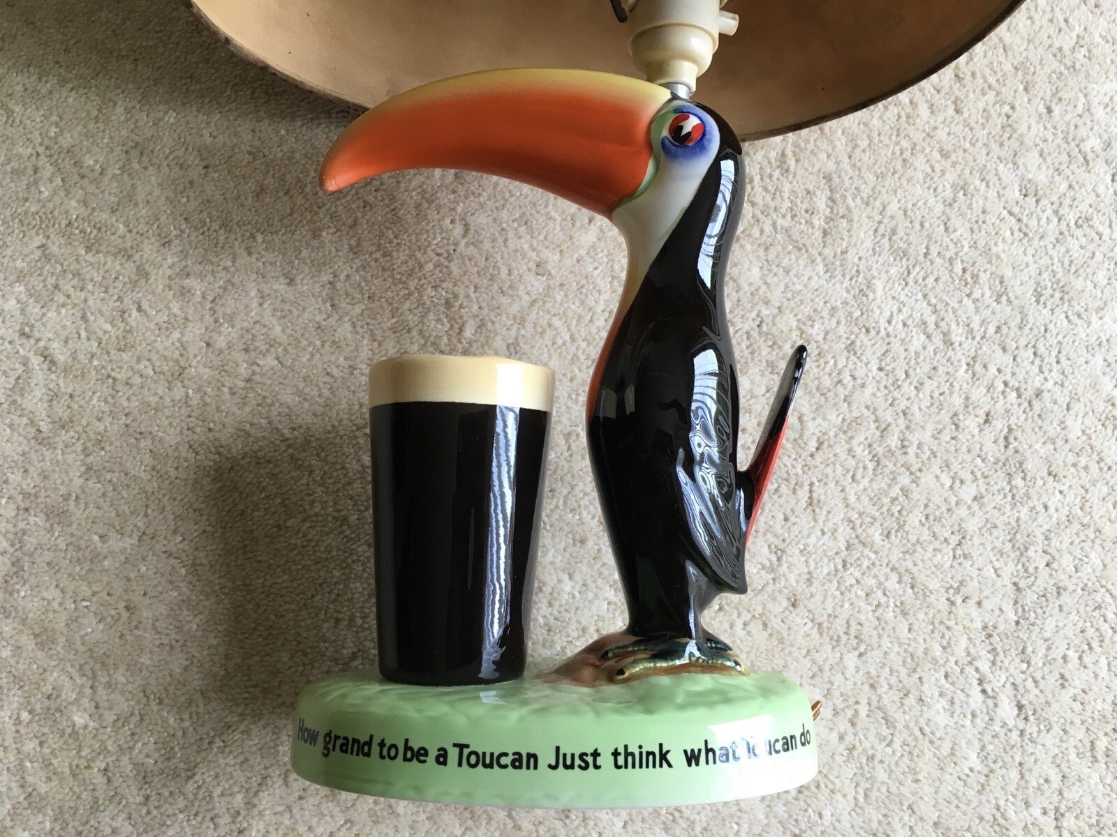 RARE1950s GUINNESS HOW GRAND TO BE A TOUCAN JUST THINK WHAT TOUCAN DO