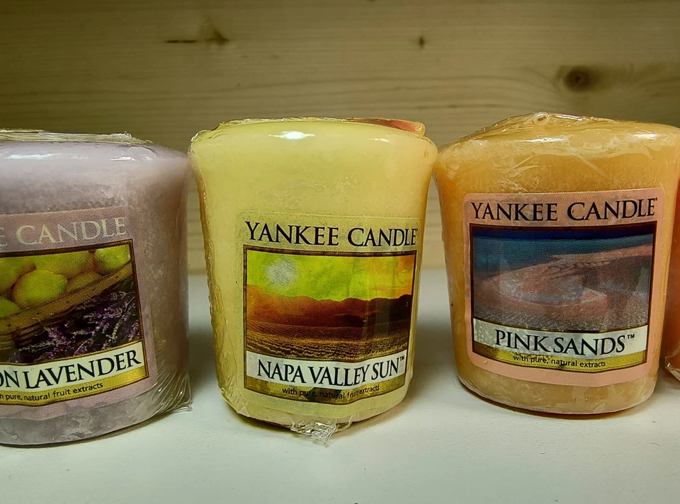 (5) Vela Yankee votiva limón lavanda valle de Napa sol rosa arenas doradas Foto 3 de 4