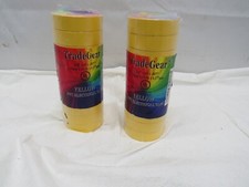 Lot of 2 TradeGear 3/4" x 60' x .177mm Yellow PVC Electrical Tape 20 Rolls