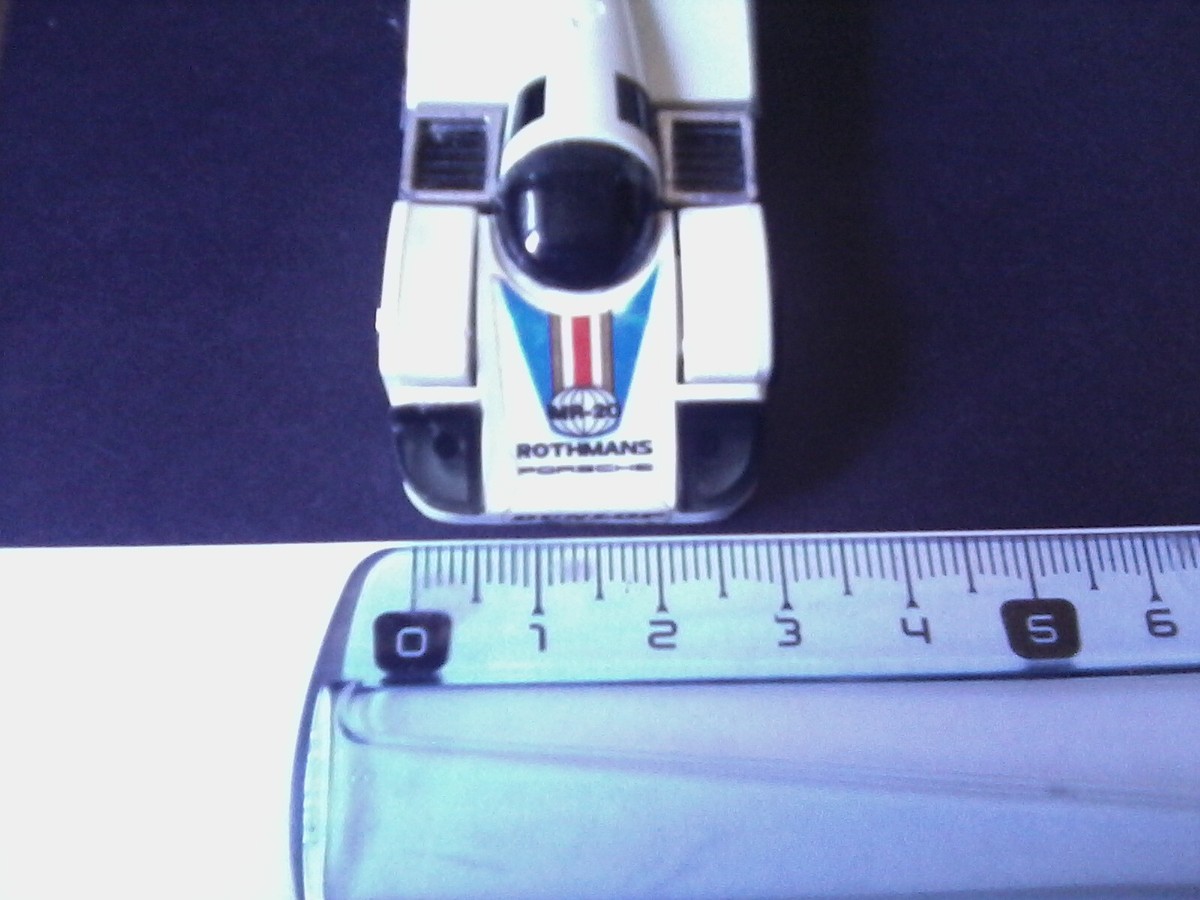 Porsche Rothmans Transformers Bandai 1:43, Métal, Blanc, Occasion
