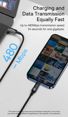 Baseus Auto Smart Power-Off PD 20W USB C Fast Charger Cable For iPhone 14 13 12 - 第 22/25 張圖片