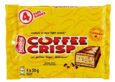 Coffee Crisp Chocolate Coffee Wafer Bars Multipack, 4 x 50g