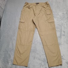 5.11 Tactical Pants Men 36x34 Khaki Ripstop Cargo Flat Front Outdoor Utility