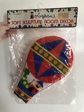 Vintage 1985 Colorforms Soft Sculpture Room Decor: Hot Air Balloon