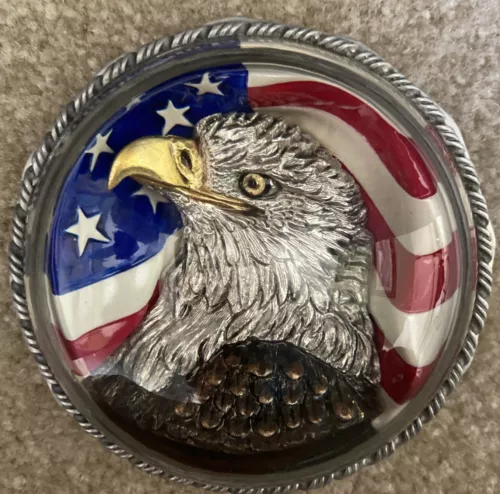 MEADOW MOUNTAIN DESIGNS EAGLE  PAPERWEIGHT LIMITED EDITION CHARLES HILL Read