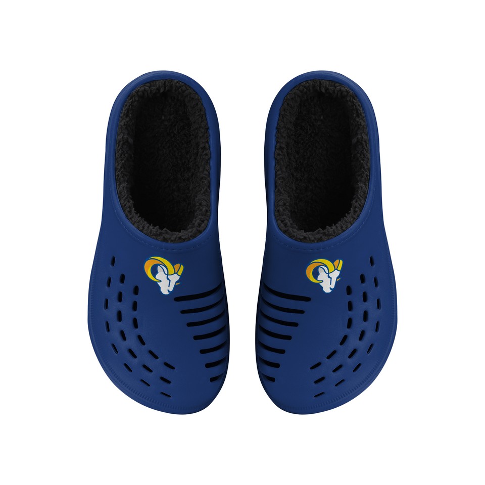 La Rams Clogs FOCO NFL Men's Los Angeles Rams Sherpa Lined Big Logo Clogs | eBay