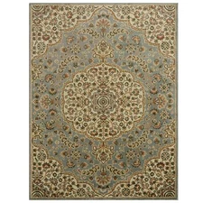 Home Dynamix Royalty Medallion Traditional Area Rug, Blue/Ivory, 7'8"x10'4"