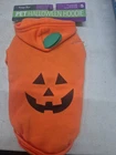 Dog Halloween Costume Pumpkin Jack o Lantern Hoodie Size SMALL Pet