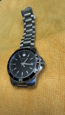 Used Movado Series 800 42mm Men's Diver Stainless Steel Watch 