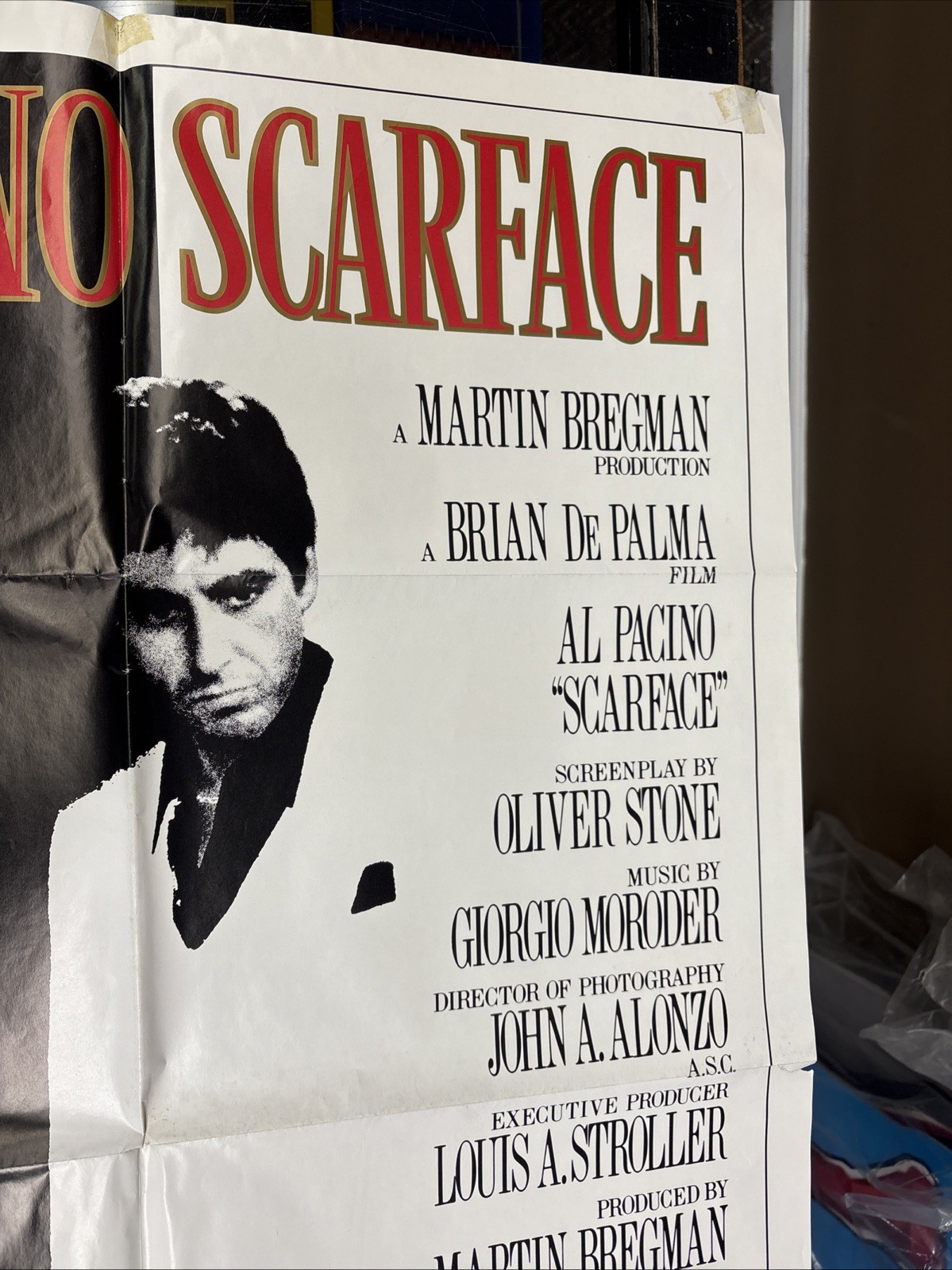 Al Pacino Scarface 1983 Poster 27x40 3/4