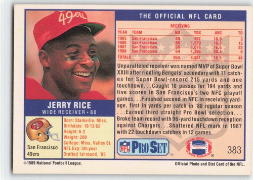 Jerry Rice Football Cards - You choose the card!  Listing 1 of 2! - Picture 17 of 421
