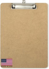 Officemate Recycled Wood Clipboard, Letter Size, Low Profile Clip, 9 x 12.5 Inch
