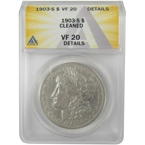 1903 S Morgan Dollar VF 20 Details ANACS Silver $1 Coin SKU:I21714
