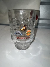 Birra Moretti Italian Beer Mug Glass 0,4L – Heavy Embossed Design 
