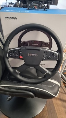 MOZA Racing TSW Steering Wheel Rennlenkrad schwarz Schnellverschluss RGB