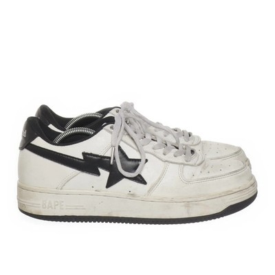 Bape Sta, Sneaker, Größe: 44 1/2, STA, Weiß/Schwarz, Herren #Xgd