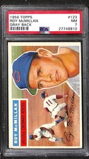 1956 Topps #123 ROY McMILLAN PSA 7 NM 27748810 