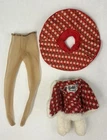 Vintage Barbie 1962 Ice Breaker #942 Matched Calico Set Jacket, Skirt, Tights