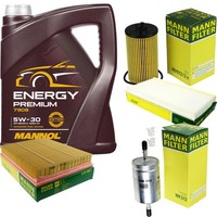Mann Inspektionspaket 5L Mannol Energy Premium 5W-30 FüR Opel Vectra C Caravan