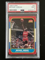 1986 FLEER #57 MICHAEL JORDAN PSA 9 (Centered Gem Mint)