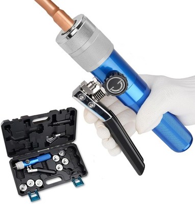 Hydraulic Tube Expander Swaging Tool HVAC Set, 3/8In to 1-1/8In OD Pipe Expand