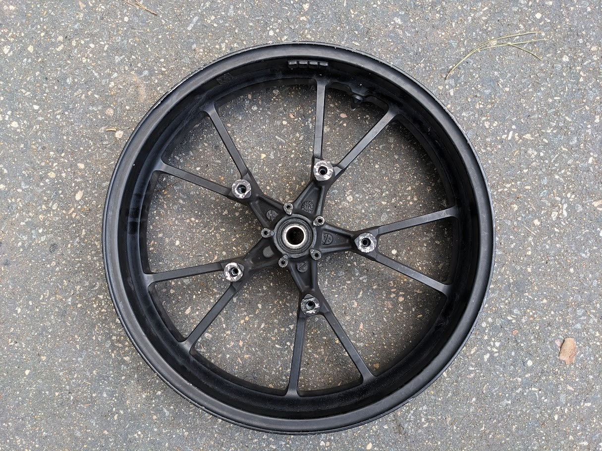 2011 - 2015 Triumph Speed Triple Front Wheel Rim Straight 1050 OEM