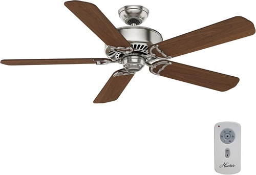 Casablanca 54" Ceiling Fan - Remote Control, Brushed Nickel, 5 Blades, No Light - Picture 2 of 8