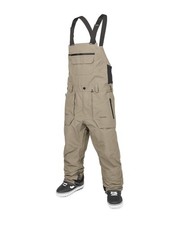 Volcom Rain Gore-Tex Bib Overall Men's Snow Pants, Chestnut Brown, Small