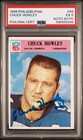 Chuck Howley Autographed 1966 Philadelphia HOF Rookie Cowboys Card PSA/DNA PSA 5
