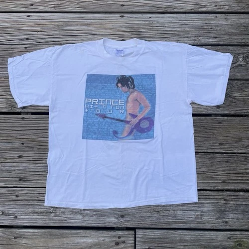Double Sided Prince Tour Band Tee Shirt White Size X Vintage vintage concert t-shirt, vintage, size XL, single stitch, B+ condition