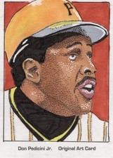 Willie Stargell Pirates Baseball  ACEO PSC original art