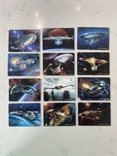 Vintage Star Trek 1995 Hamilton Collection 10 Porcelain Card Ship Set Very Rare