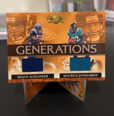 Donruss/Playoff 2007 Threads Generations Shaun Alexander Jones-Drew G-12 /250
