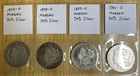 Morgan Silver Dollars  (Lot of 4 Morgans)  1892-O, 1894-O, 1899-O, 1901-O
