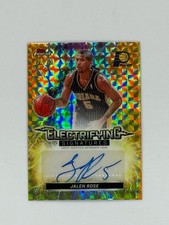 Jalen Rose 2025-26 Topps Finest Electrifying Signatures Gold Geo Auto 01/50
