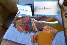 Color Copper Sample Sheets Approx. 1 Pound of Copper