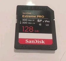 Sandisk 128GB Extreme PRO SDXC UHS-II SD Memory Card 300Mb/S Read and Write