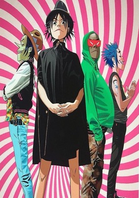 Gorillaz Blur Damon Albarn A3 A4 Print Poster Unframed Music Album
