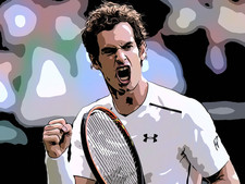 Andy Murray Tennis Pop Art Print