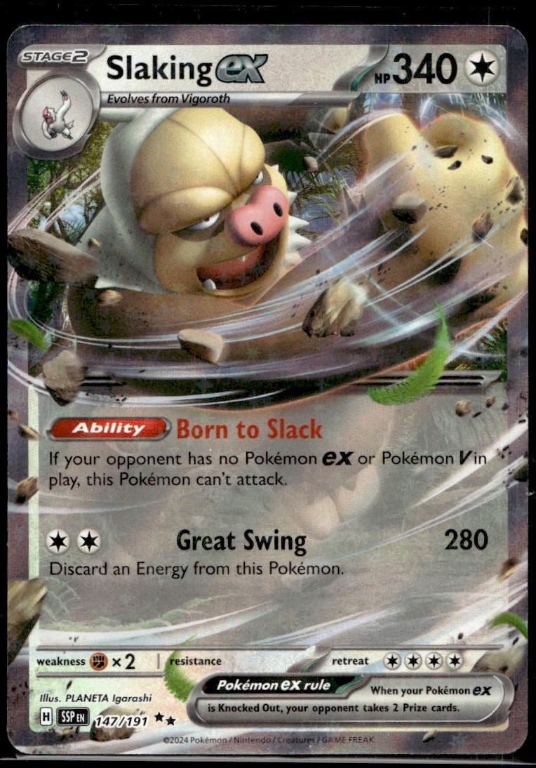 Slaking ex - Holo Double Rare SV08: Surging Sparks 147/191 NM