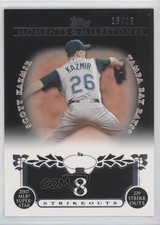 2008 Topps Moments & Milestones Black 16/25 Scott Kazmir #107 8ju