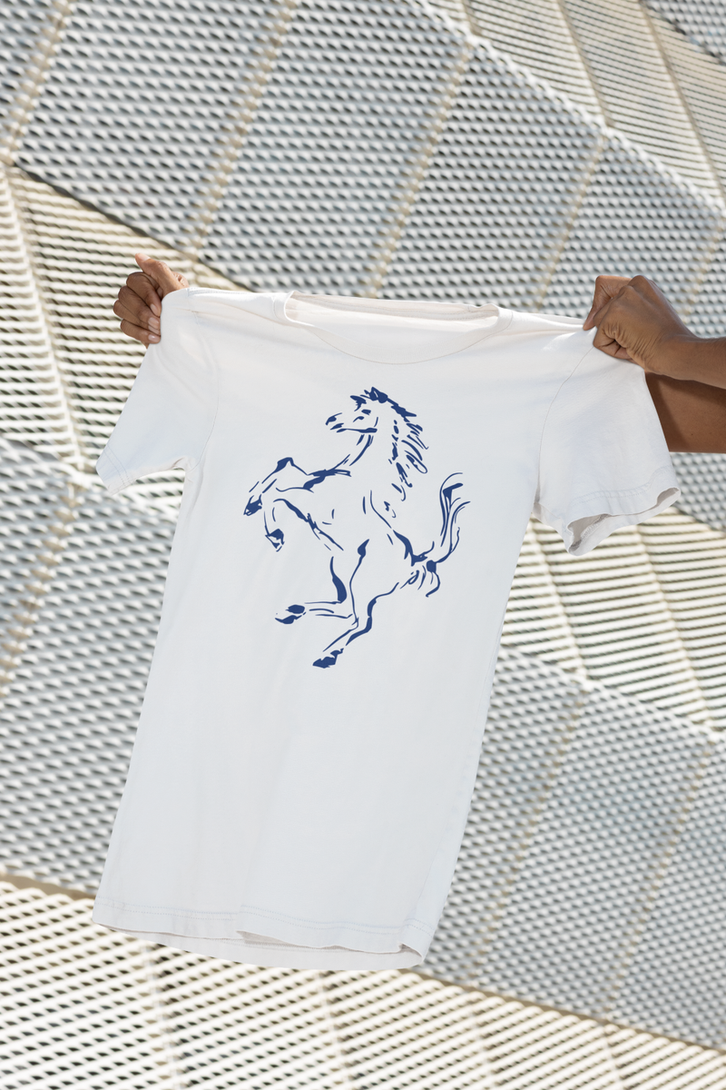 Prancing Horse Unisex T-shirt Formula 1 Unisex White Tee