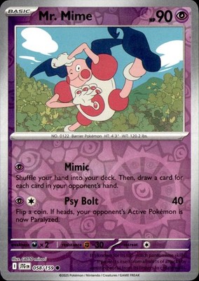 Mr. Mime 058/159 Reverse Holo C Pokemon Journey Together