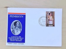 Îles Cook, premier jour d'émission, 80e anniversaire de la reine Elizabeth ,1980